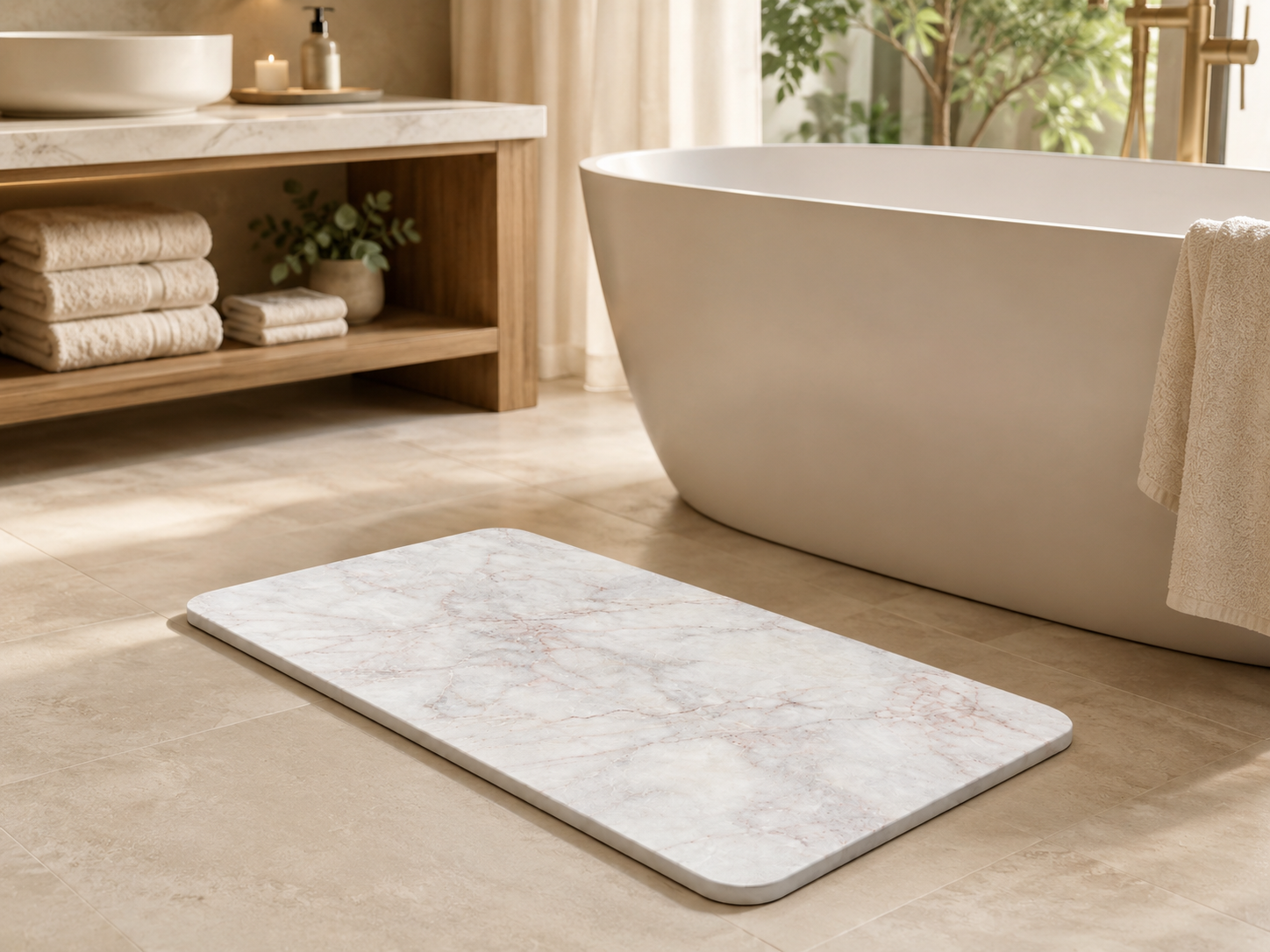 Diatomite Bath Mat - Opal Onyx - Image 2