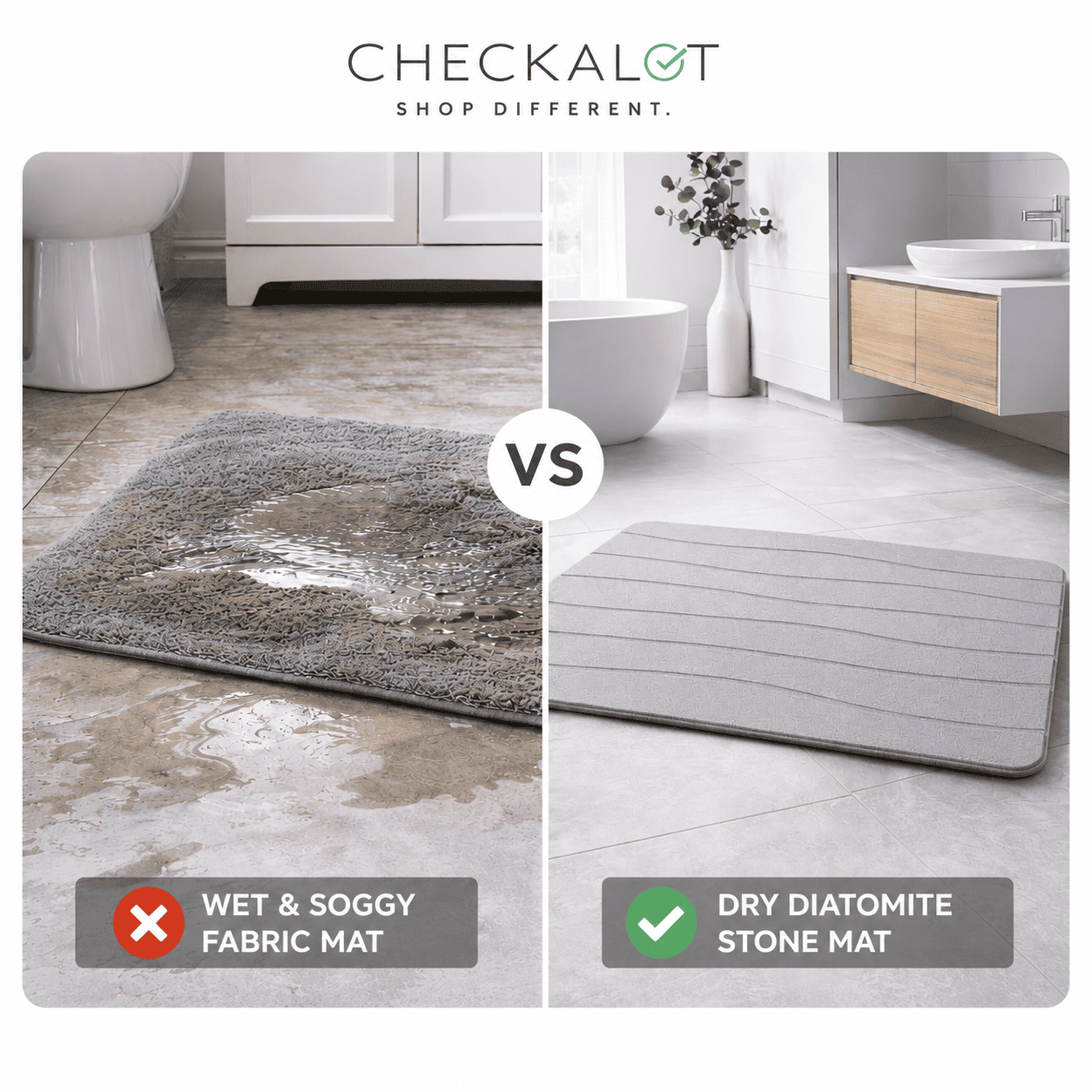 Diatomite Bath Mat - Graphite Grey - Image 5